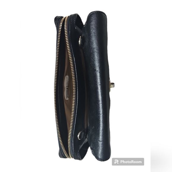 Henri Bendel Black Leather Crossbody Purse - Picture 3 of 8